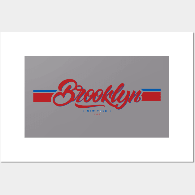 Brooklyn New York Design Wall Art by Funky Aviation